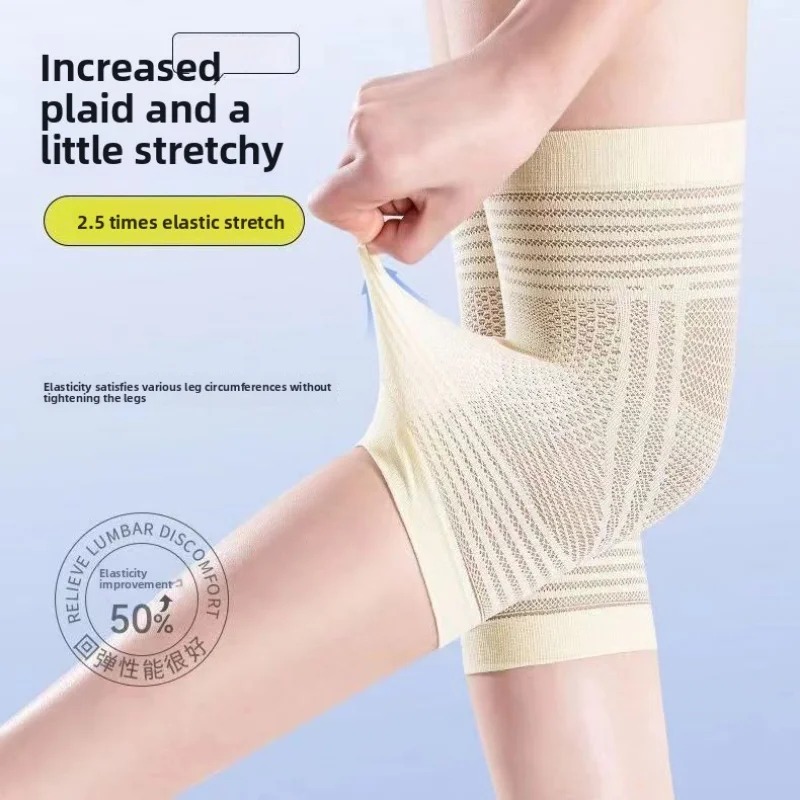 薄型通気性圧縮膝スリーブ滑り止め夏用エアコン膝ラップ関節サポ - Knee Sleeve Pair のレビューと価格