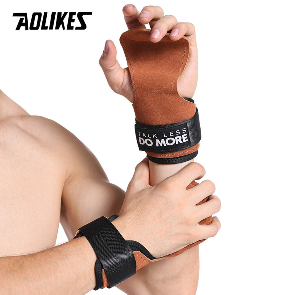 Aolikes-牛革フィットネスグローブ、ウェイトリフティン - Crossfit Workout With Equipment のレビューと価格