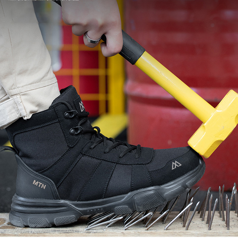 メンズ耐衝撃・耐穿刺鉱山用ブーツ、スチールトゥ作業靴、壊れな - Crossfit Male のレビューと価格