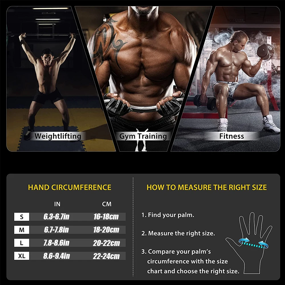 1 ペアハーフフィンガージムフィットネスグローブリストラップ - Crossfit Workout With Equipment のレビューと価格