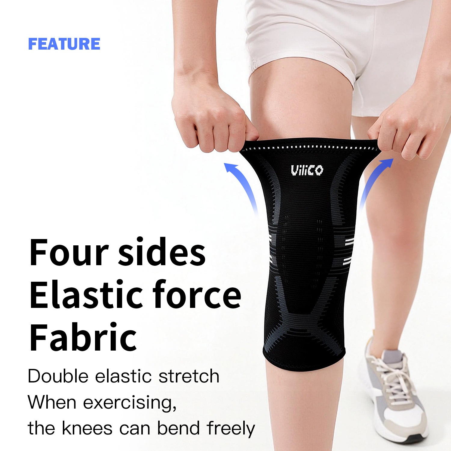 1個入り膝サポーター 男女兼用 - ランニング、ジム、スポー - Knee Sleeve Pair のレビューと価格